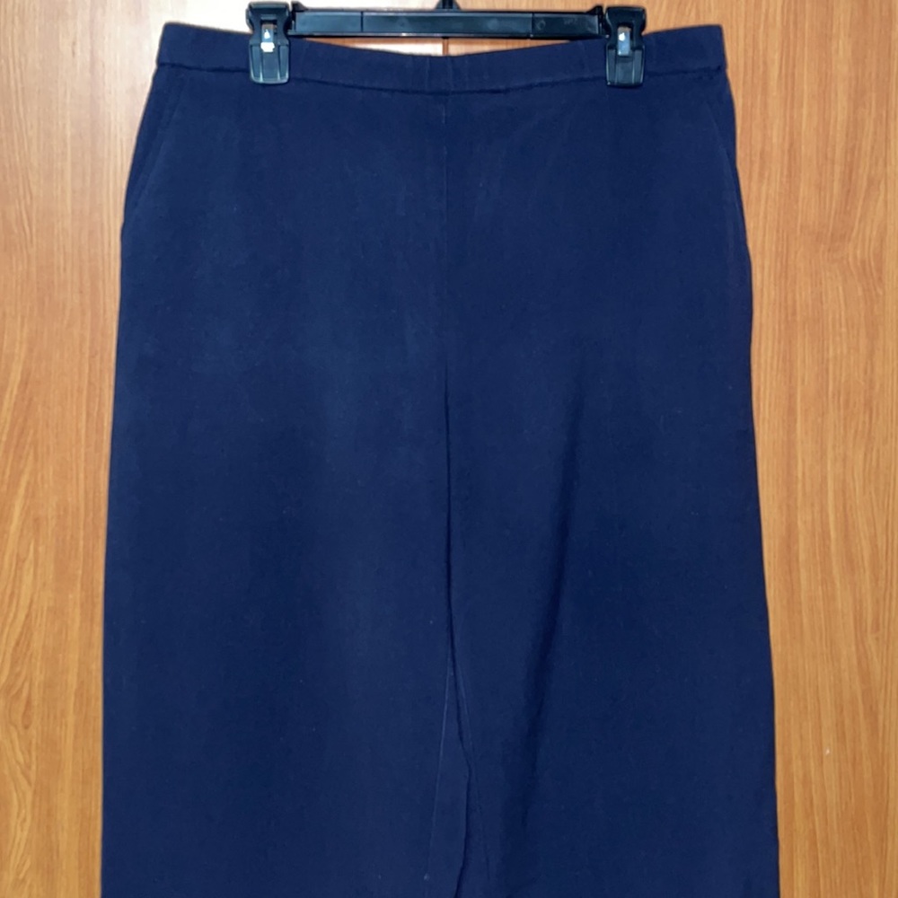 Briggs New York Elastic Waist Pants W/ Pockets - Blue - Size 14S - Picture 2 of 11